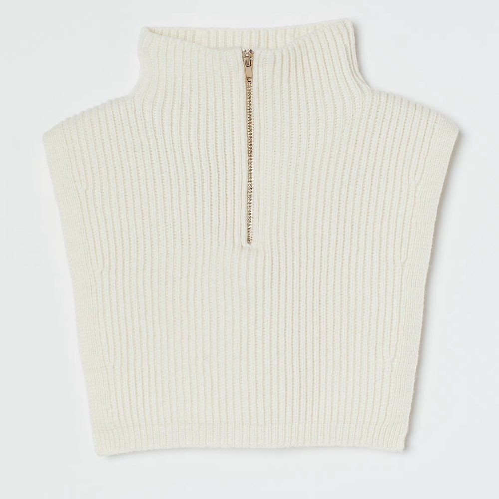 NWT! H&M | Ribbed Knit Zip Vest | One Size